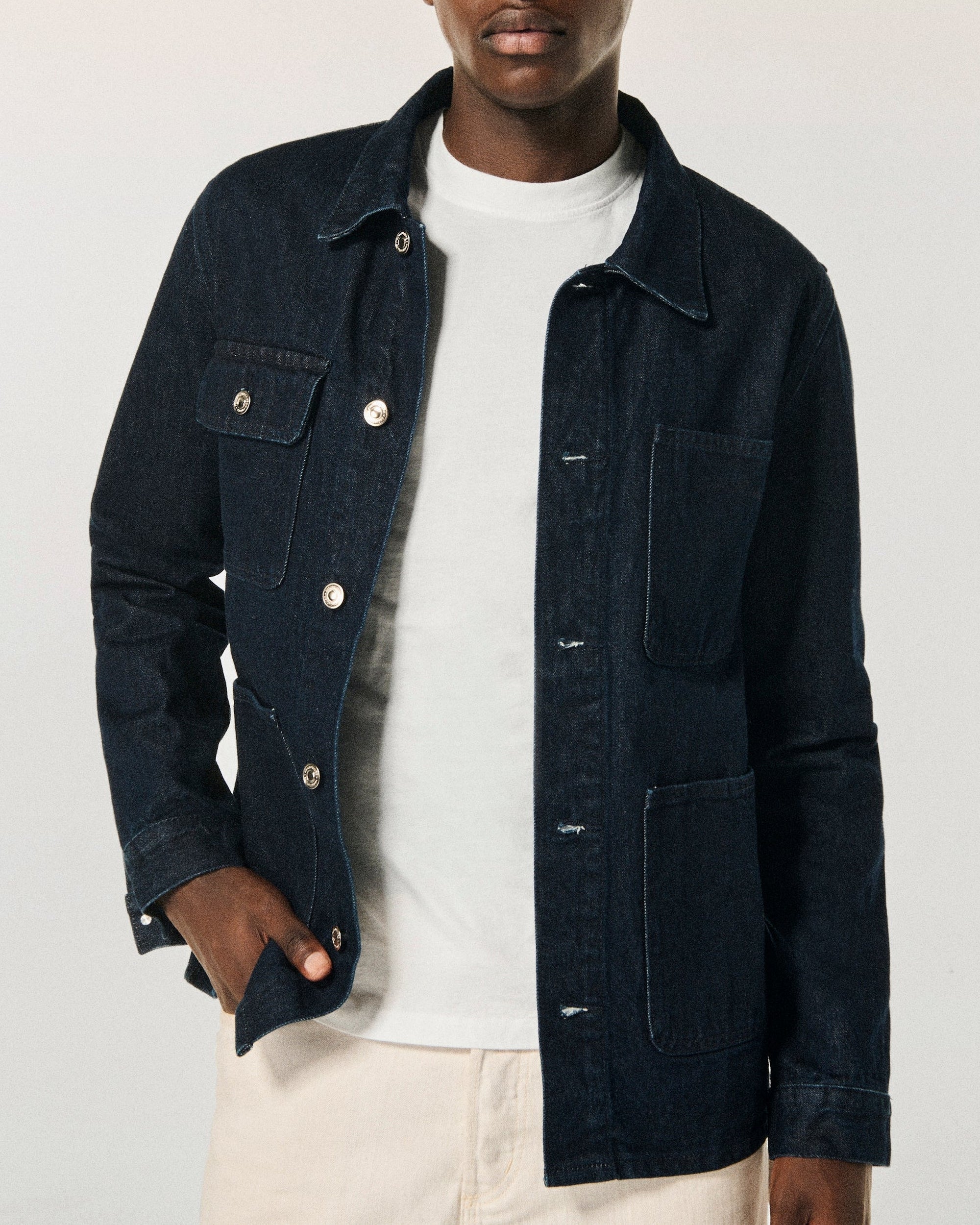 Veste regular en denim - Brut