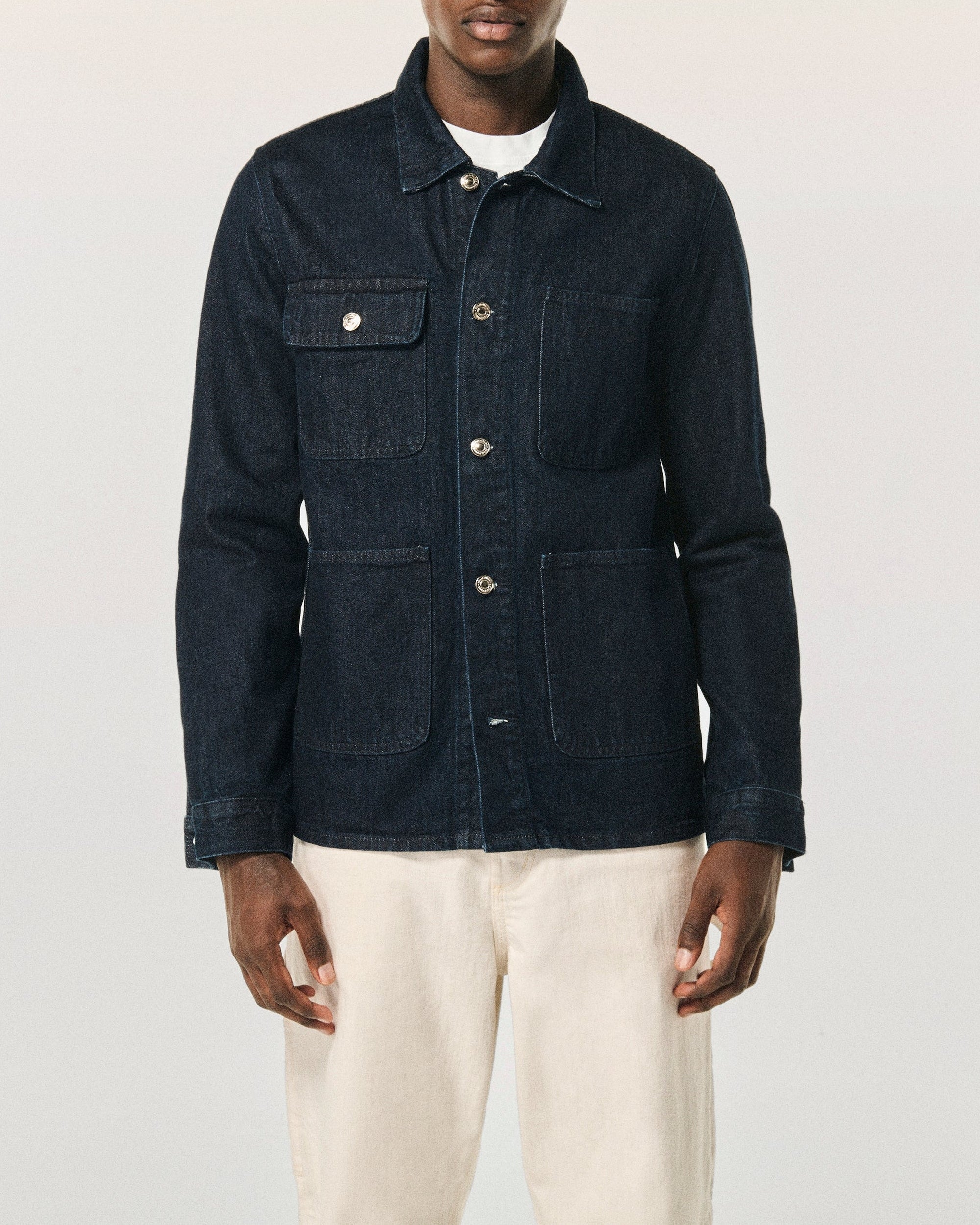 Veste regular en denim - Brut