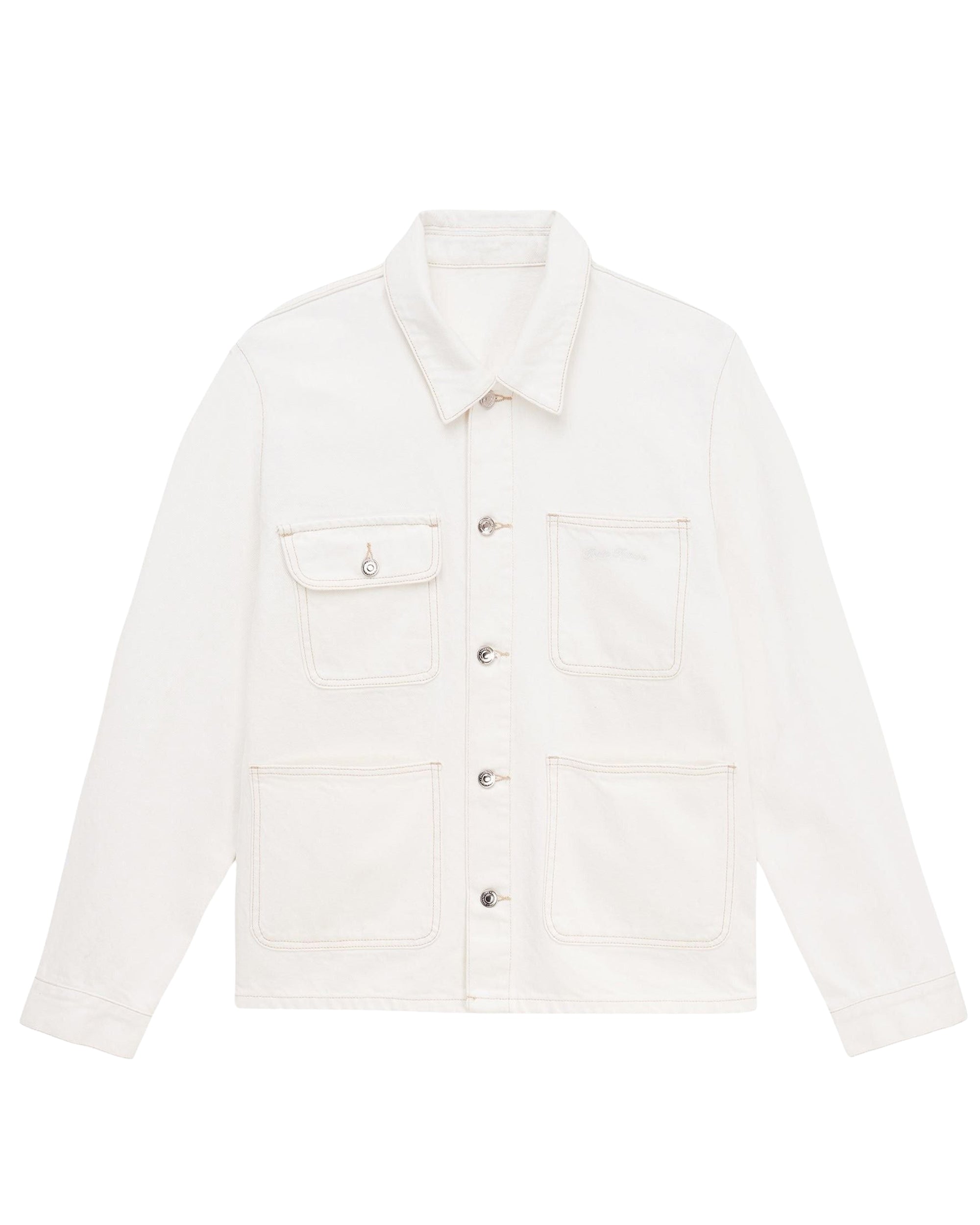 Veste regular en denim - Ecru