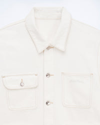 Veste regular en denim - Ecru