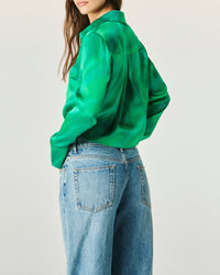 Chemise Emma en soie - Marvelous Green