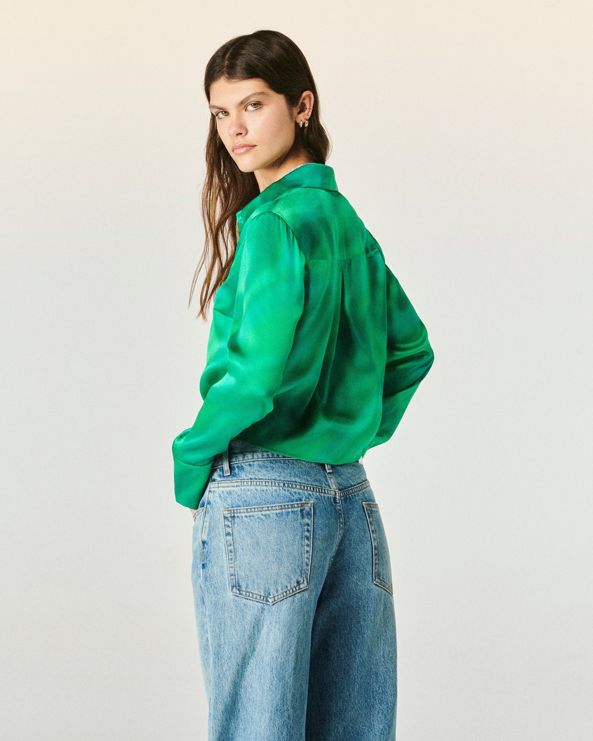 MARVELOUS GREEN / DJV / QTY : 1 / Chemise Manches Longues Emma - Marvelous Green