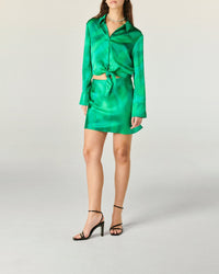 Chemise Emma en soie - Marvelous Green