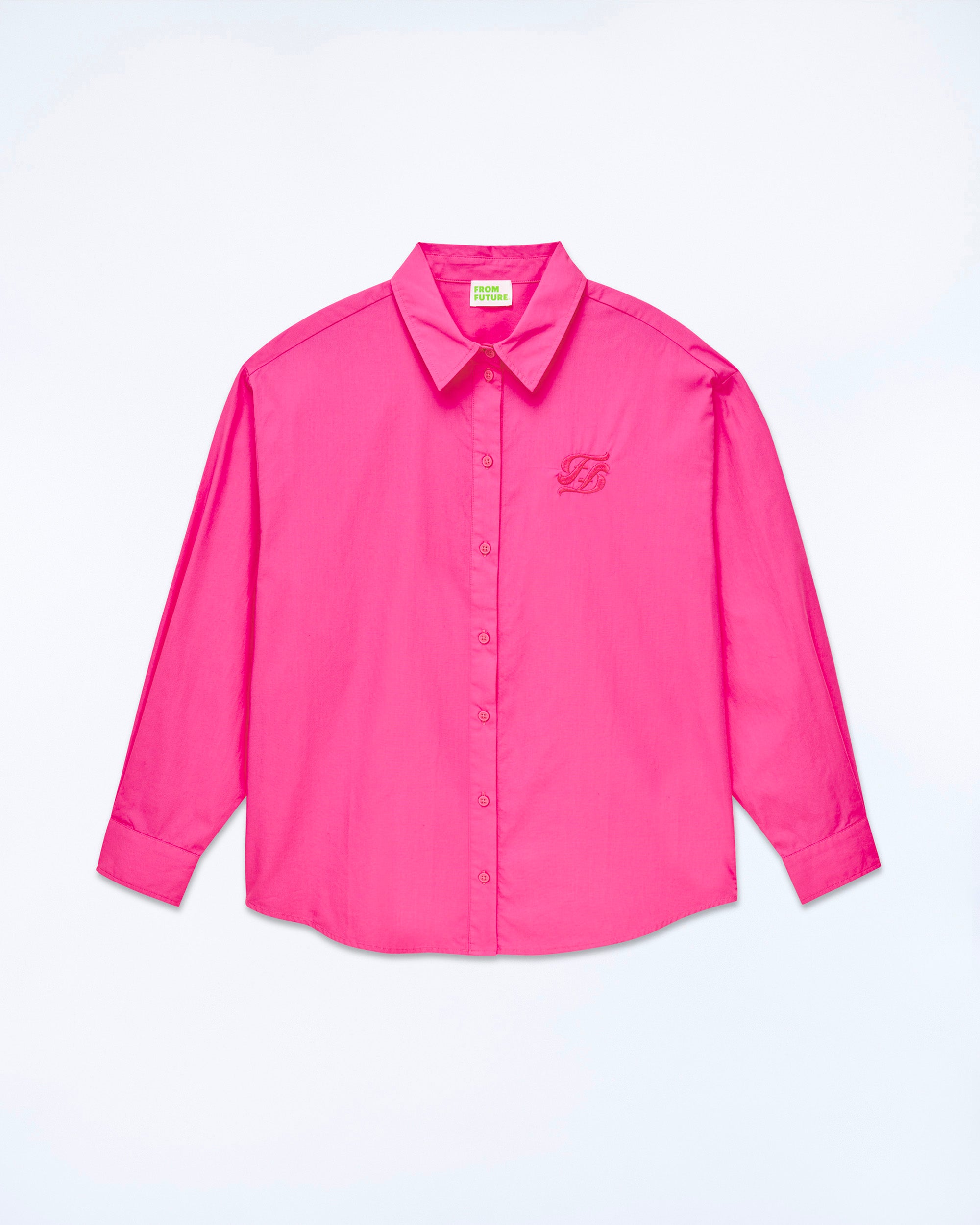 DISCO PINK / NEW / QTY : 9 / Chemise Manches Longues Popeline - Disco Pink