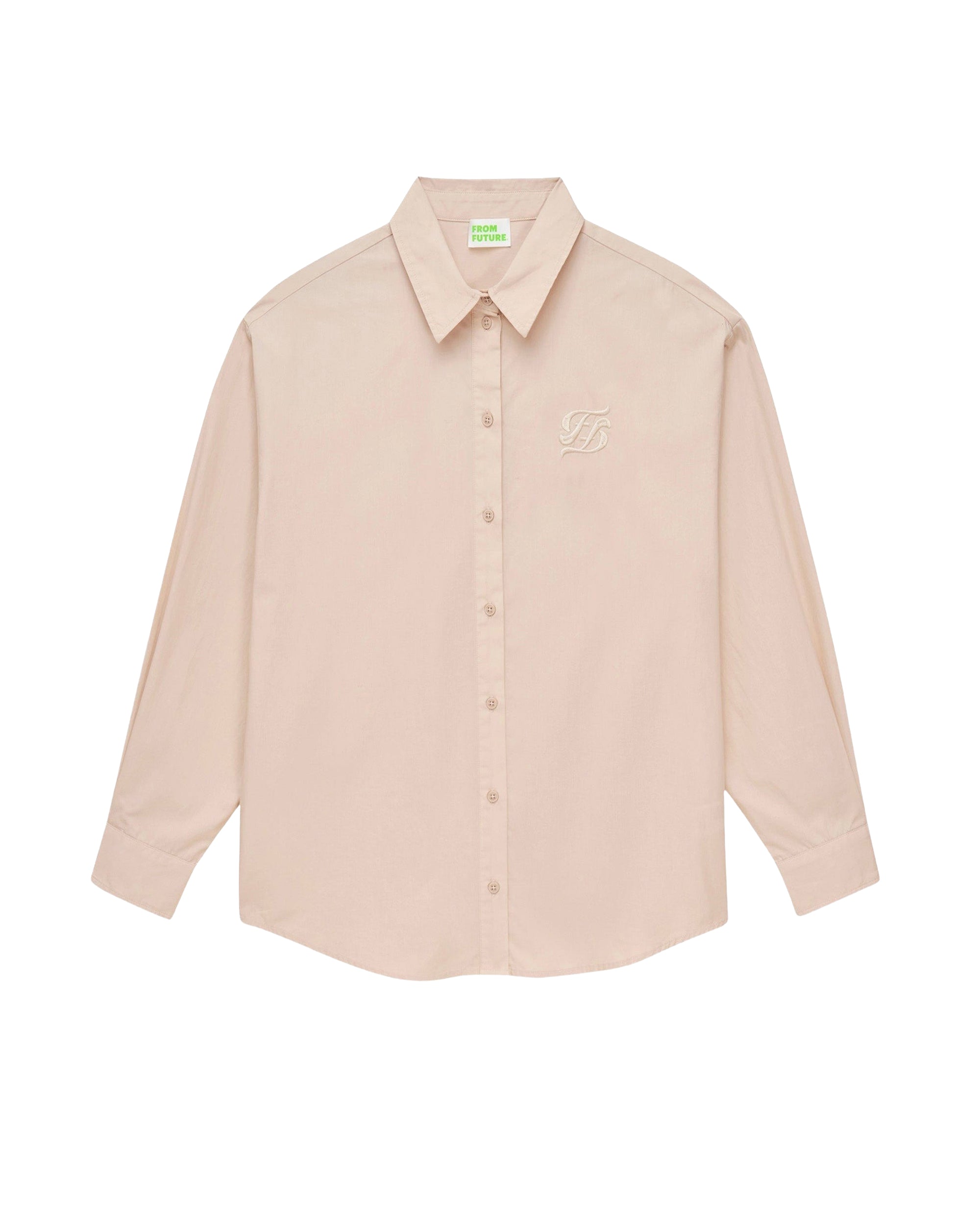 Chemise à manches longues - Beige