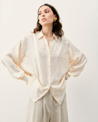 CHAMPAGNE JACQUARD / NEW / QTY : 1 / Chemise Manches Longues - Champagne Jacquard