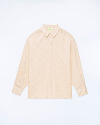 CHAMPAGNE JACQUARD / NEW / QTY : 1 / Chemise Manches Longues - Champagne Jacquard