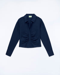 NAVY / NEW / QTY : 14 / Chemise Manches Longues - Navy