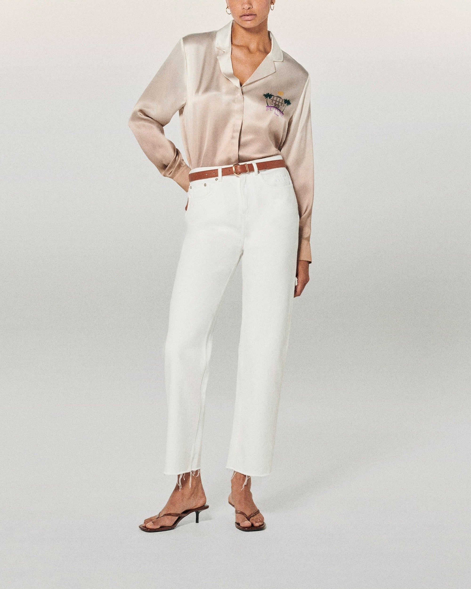 Chemise Cassie en soie - Future Hotel