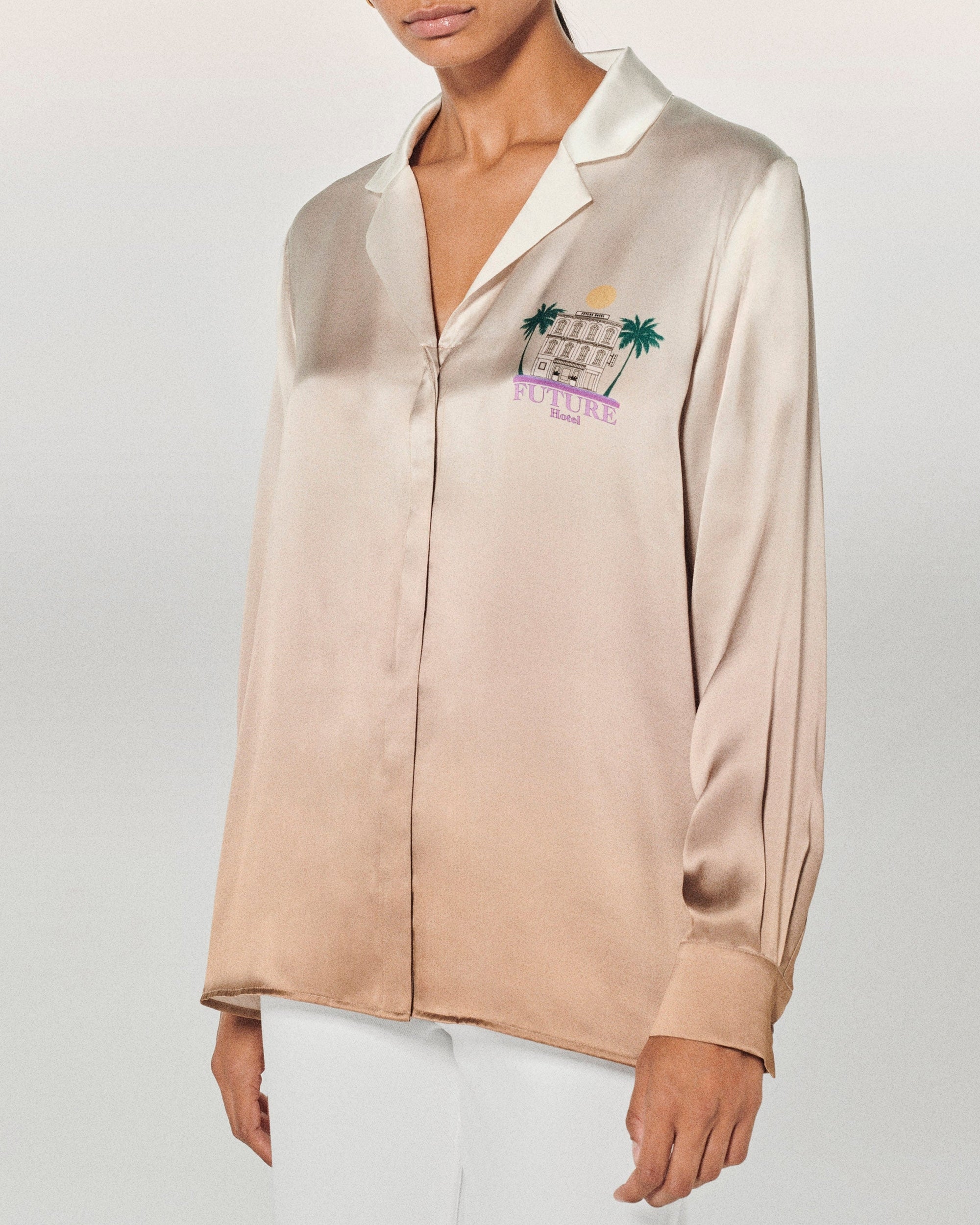 Chemise Cassie en soie - Future Hotel