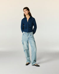 BLEU CLAIR / NEW / QTY : 5 / Jean Large - Bleu Clair