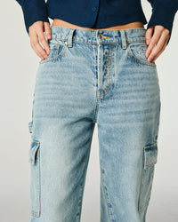 BLEU CLAIR / NEW / QTY : 5 / Jean Large - Bleu Clair