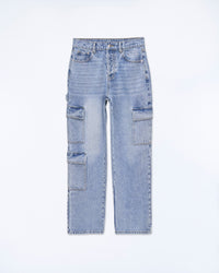 BLEU CLAIR / NEW / QTY : 5 / Jean Large - Bleu Clair