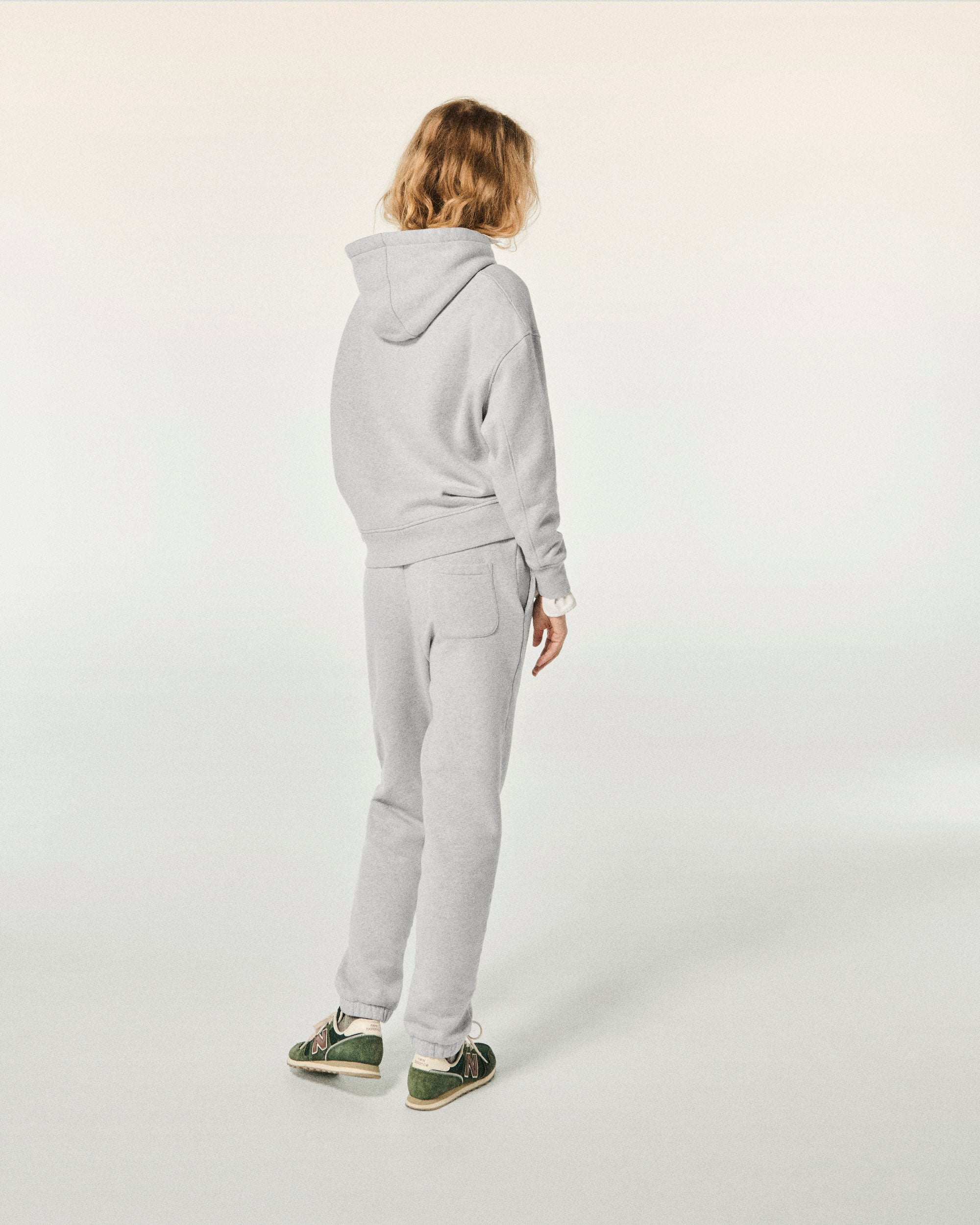 GRIS CHINE CLAIR / NEW / QTY : 30 / Jogging Droit Double F - Gris Chine Clair