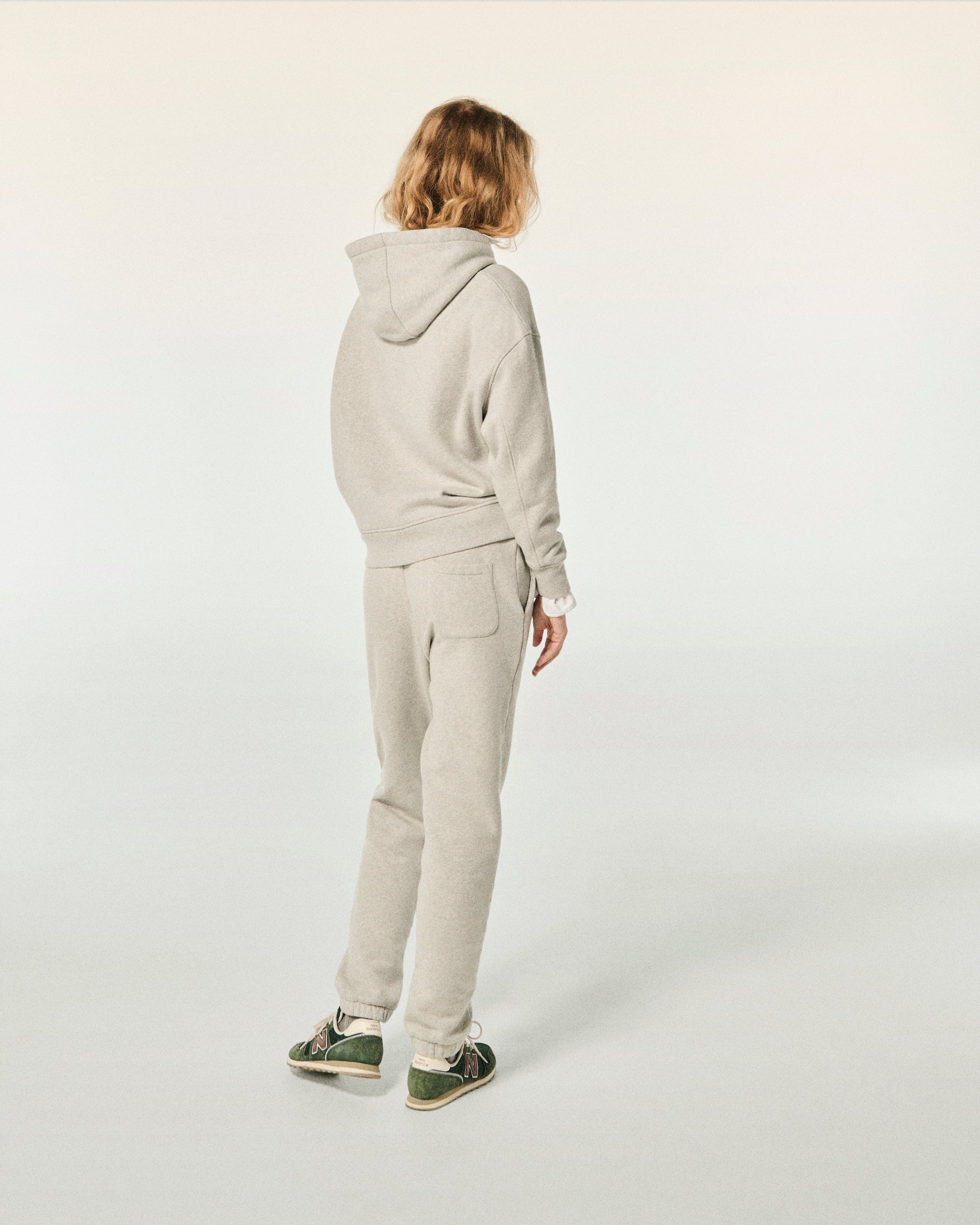 GRIS CHINE CLAIR / NEW / QTY : 30 / Jogging Droit Double F - Gris Chine Clair