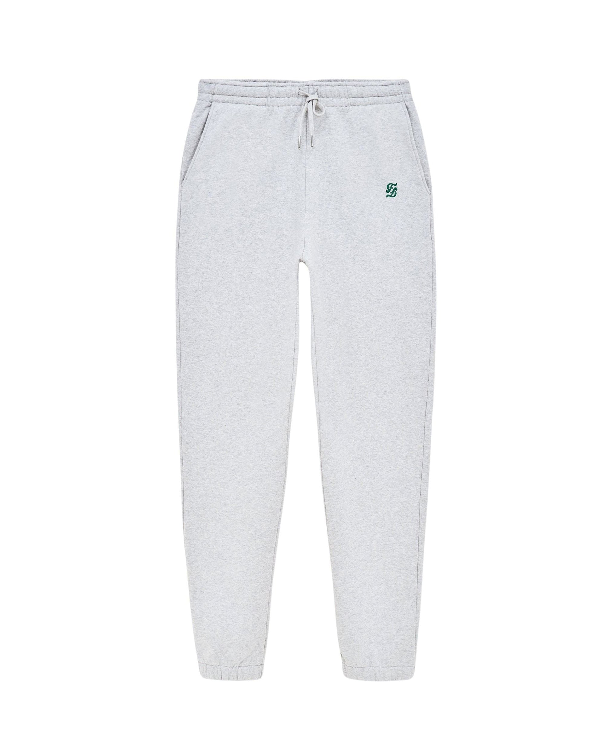 Pantalon de jogging droit à poches - Gris Chiné Clair