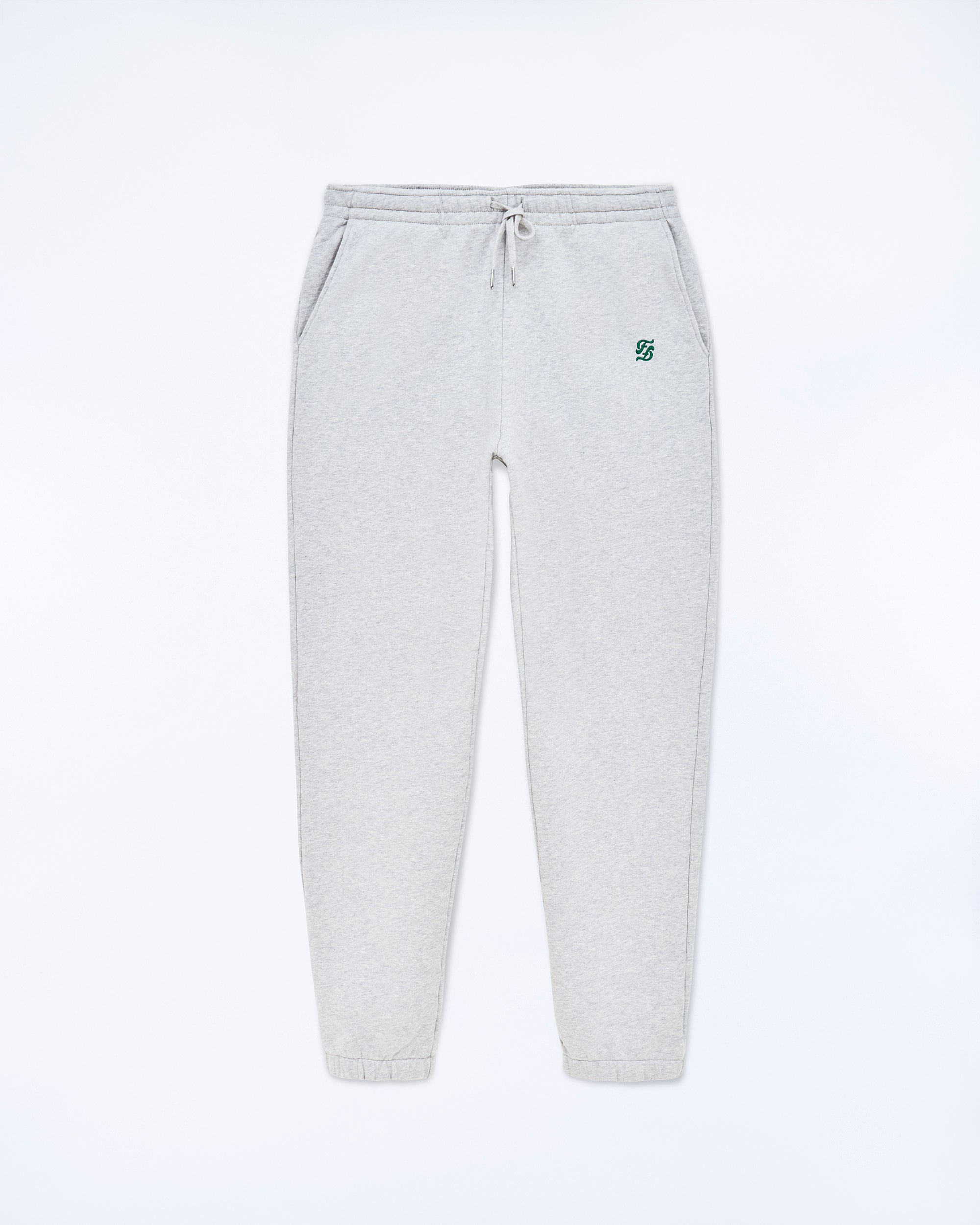 GRIS CHINE CLAIR / NEW / QTY : 30 / Jogging Droit Double F - Gris Chine Clair