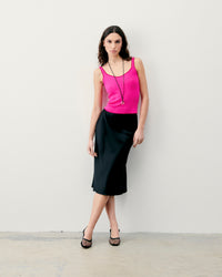 NOIR / NEW / QTY : 1 / Jupe Mi Longue Gina - Noir