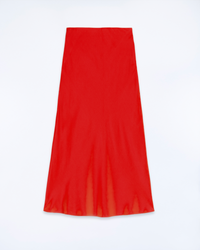 RED / NEW / QTY : 10 / Jupe Mi Longue Gina - Red
