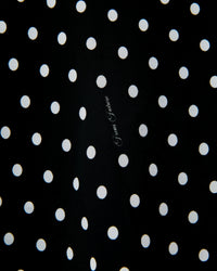 Jupe courte en soie - Pois Noir