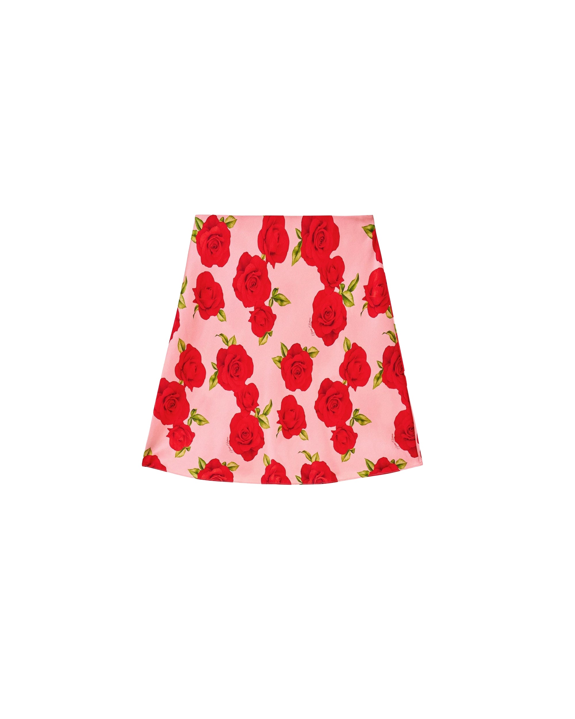 Jupe Lenny en soie - Hot Roses