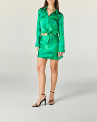 Jupe Lenny en soie - Marvelous Green