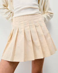 BEIGE / NEW / QTY : 47 / Jupe Mini Popeline - Beige