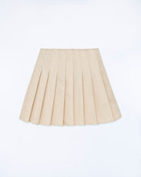 BEIGE / NEW / QTY : 47 / Jupe Mini Popeline - Beige