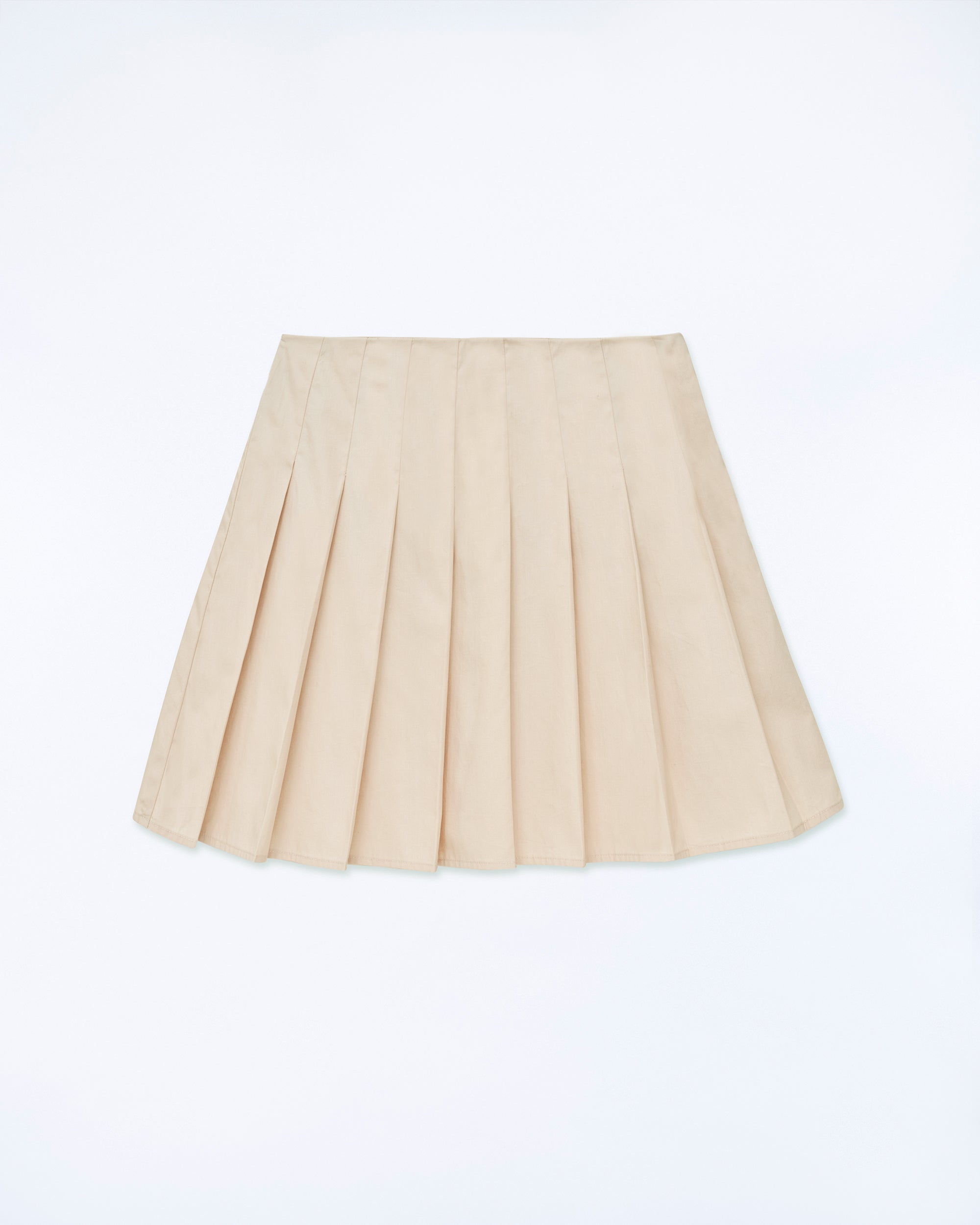 BEIGE / NEW / QTY : 47 / Jupe Mini Popeline - Beige
