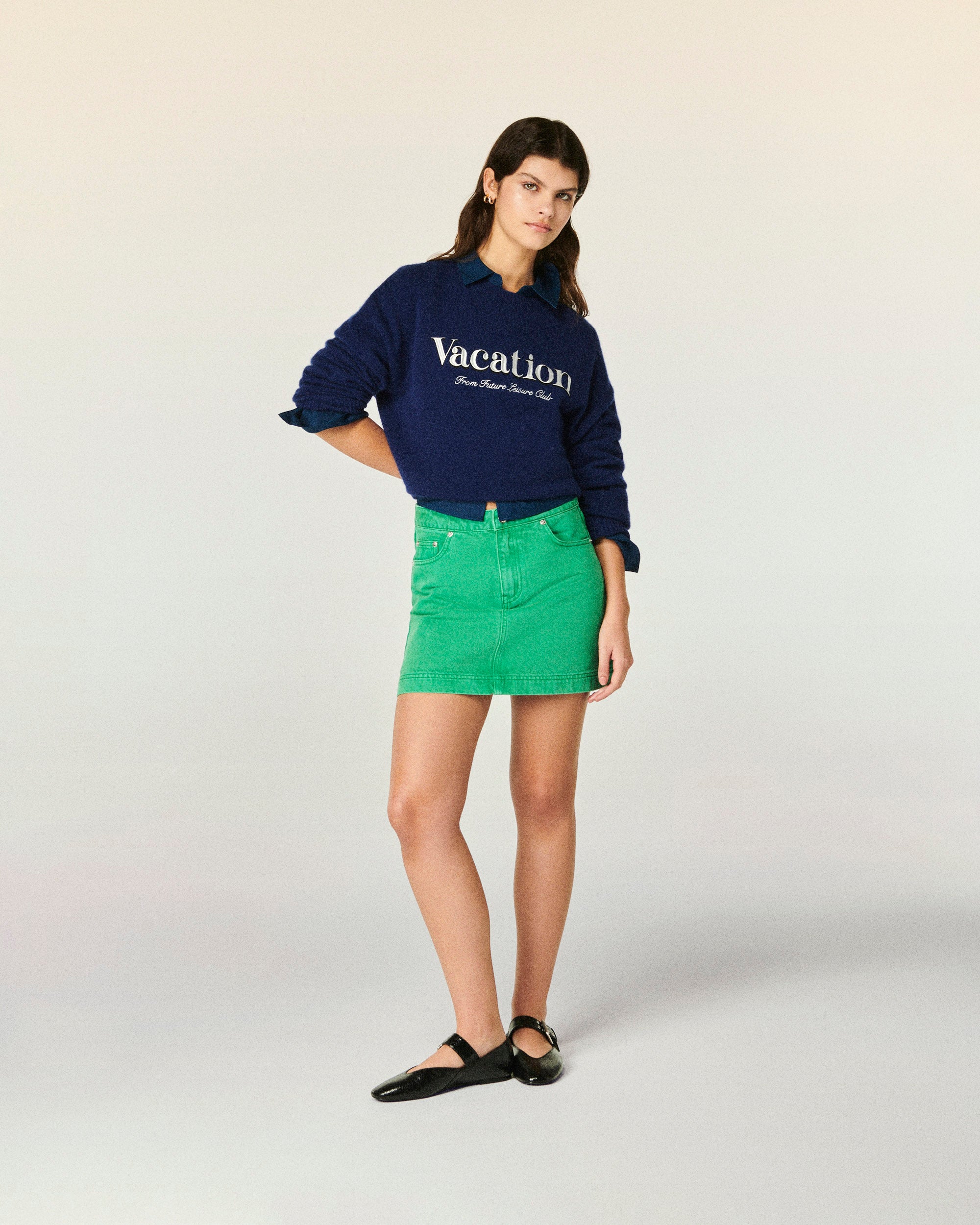 TROPICAL GREEN / NEW / QTY : 5 / Jupe Mini - Tropical Green