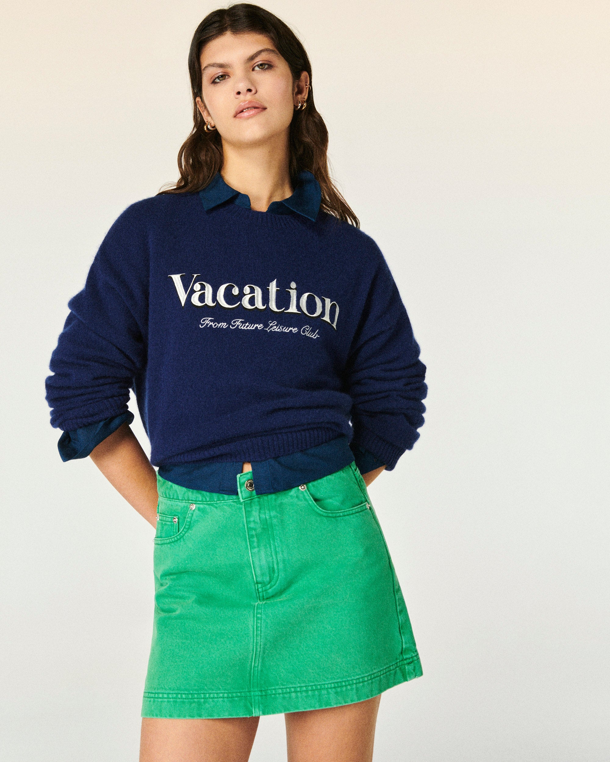 TROPICAL GREEN / NEW / QTY : 5 / Jupe Mini - Tropical Green