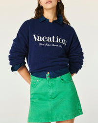 Jupe courte en denim - Tropical Green