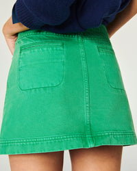 Jupe courte en denim - Tropical Green