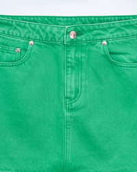 Jupe courte en denim - Tropical Green