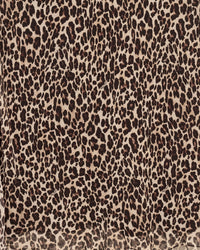 Chiffon midi skirt - Winter Leopard