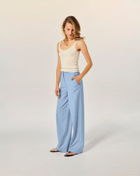 Pantalon Large   - Baby Blue