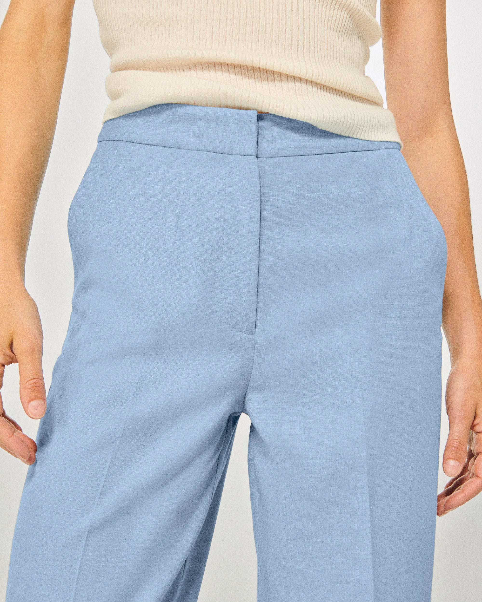 BABY BLUE / NEW / QTY : 35 / Pantalon Large - Baby Blue