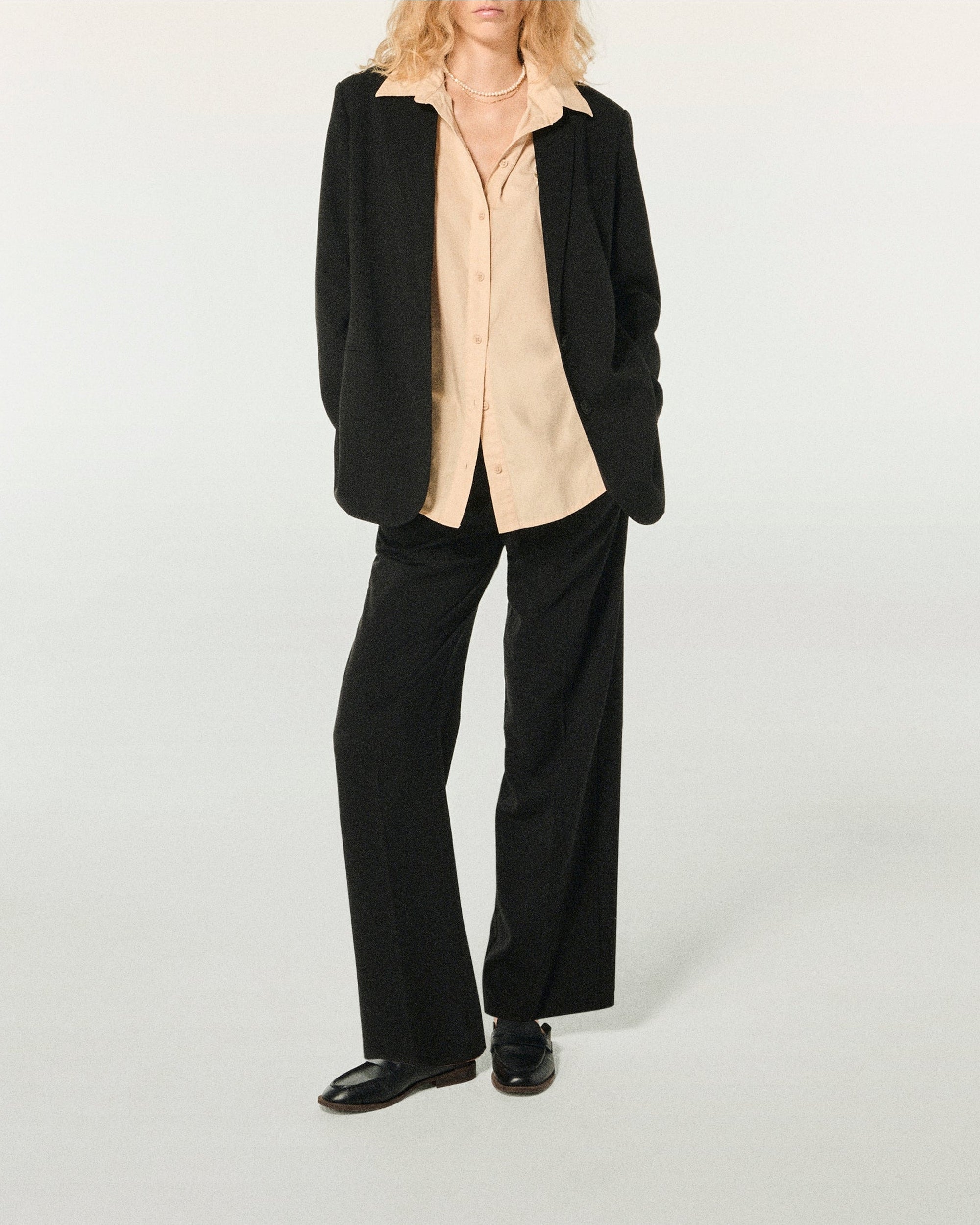 Wide-leg trousers - Black
