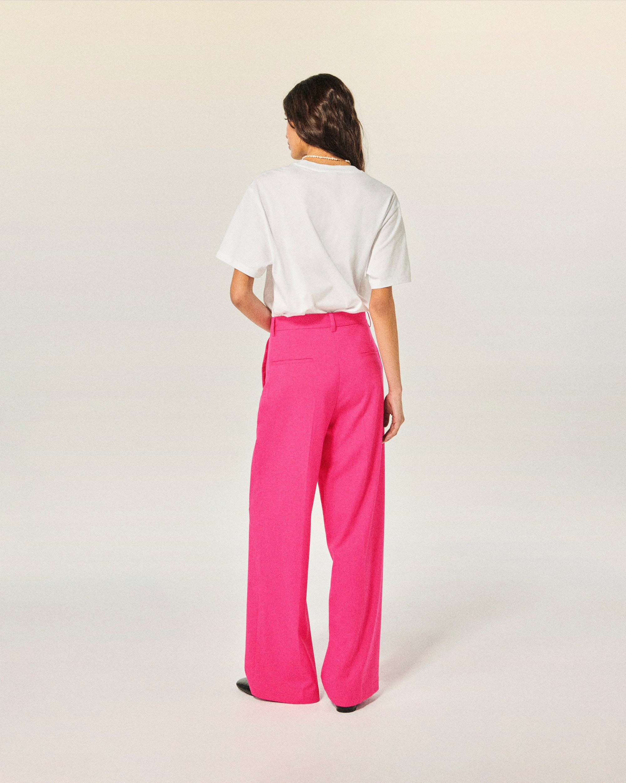 FLASH PINK / NEW / QTY : 68 / Pantalon Large - Flash Pink
