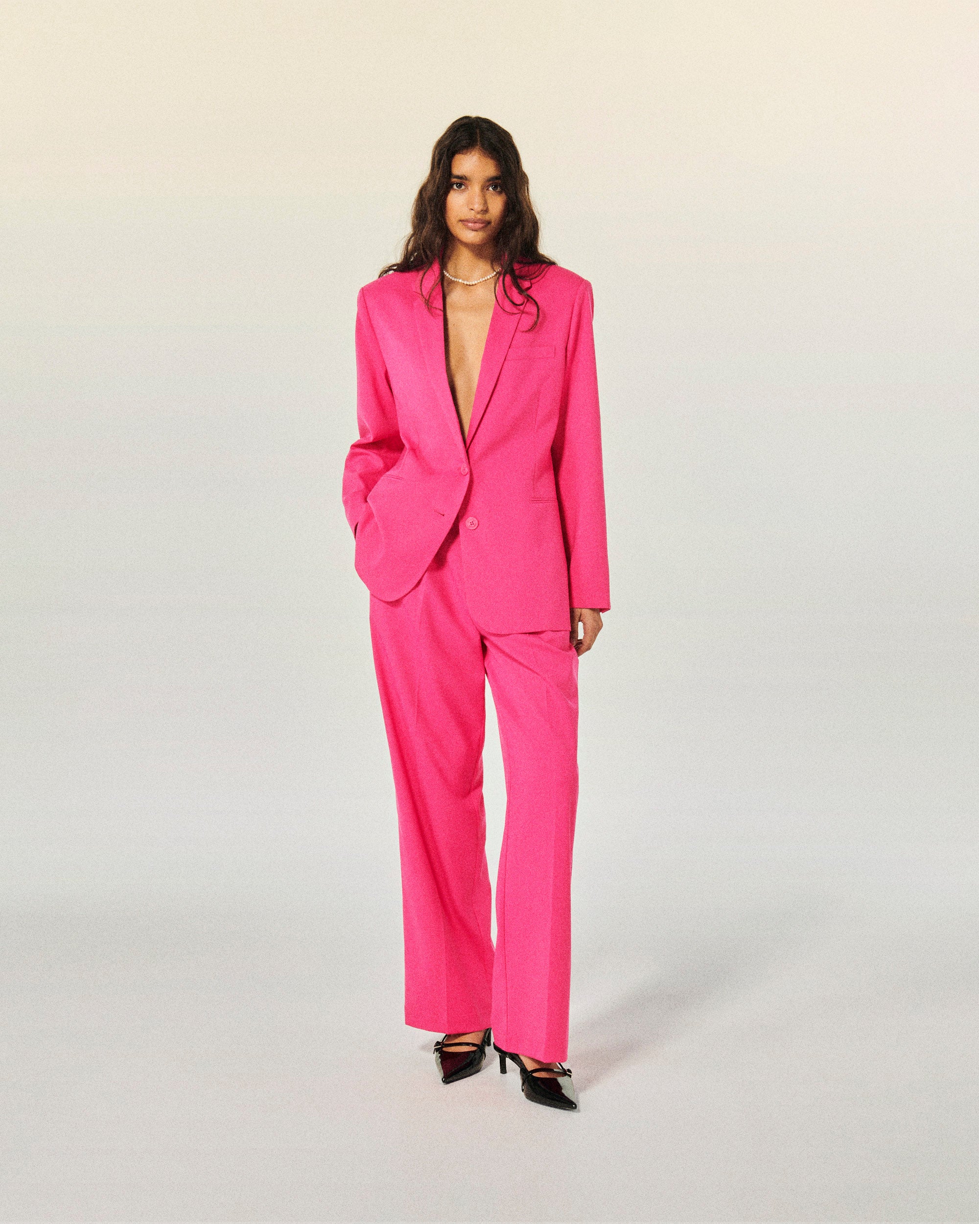 FLASH PINK / NEW / QTY : 68 / Pantalon Large - Flash Pink