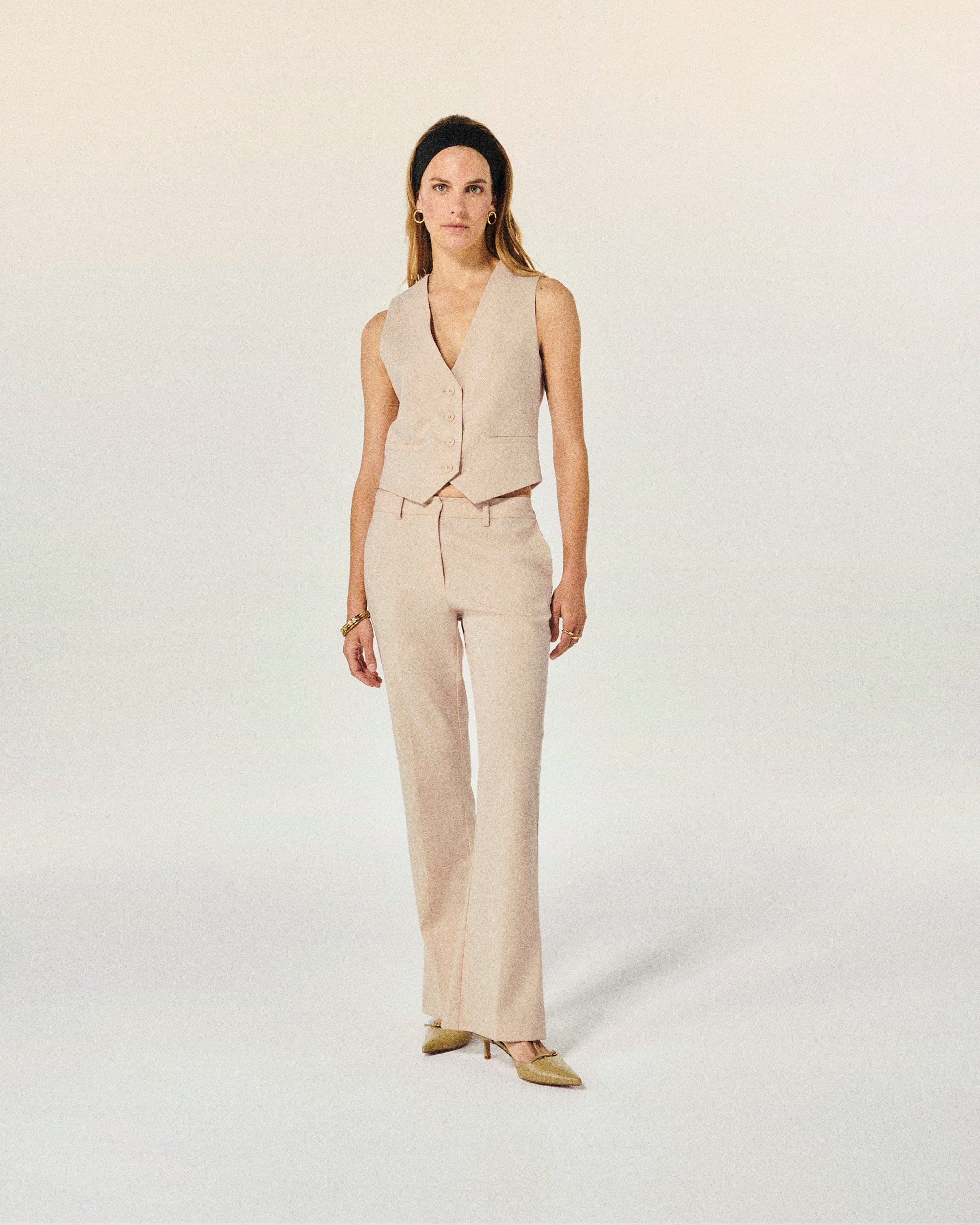 SABLE / NEW / QTY : 23 / Pantalon Large - Sable