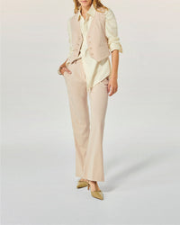 Pantalon large - Sable
