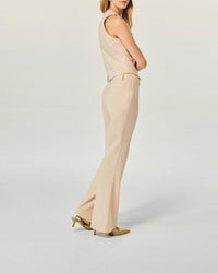 Pantalon large - Sable