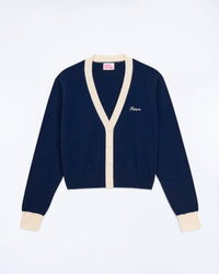 COLLEGE BLUE / NEW / QTY : 1 / Pull Cardigan Bicolore - College Blue