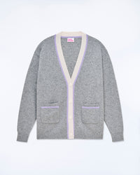 GRIS CHINE FONCE / NEW / QTY : 1 / Pull Cardigan - Gris Chine Fonce