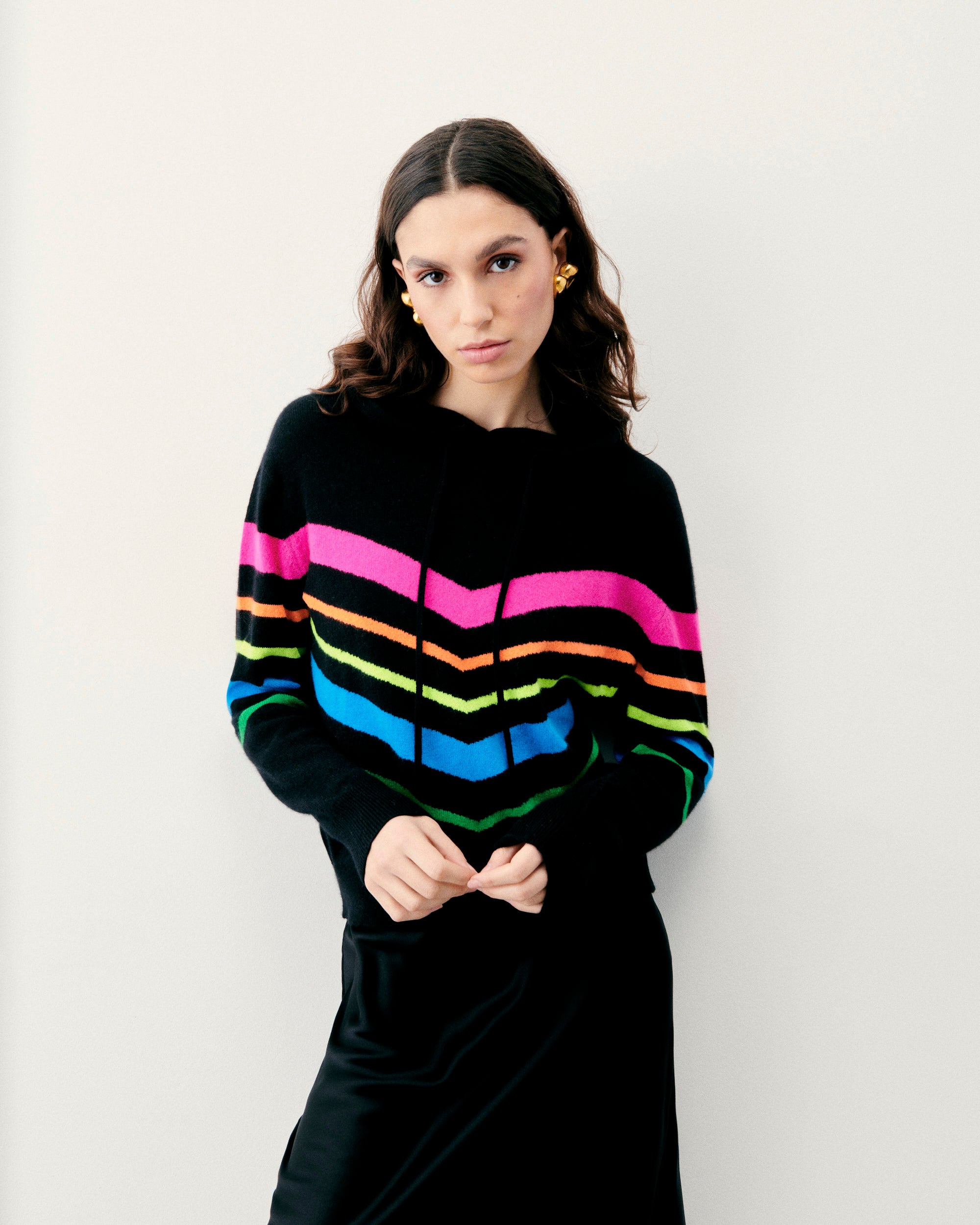Y. ONLY PORTE / NOIR / NEW / QTY : 1 / Pull Hoodie - Noir