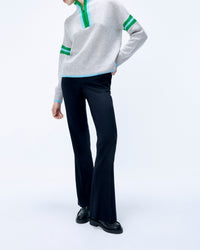 Pull à col camionneur en cachemire - Gris Chiné Clair