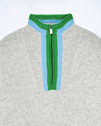 Pull à col camionneur en cachemire - Gris Chiné Clair