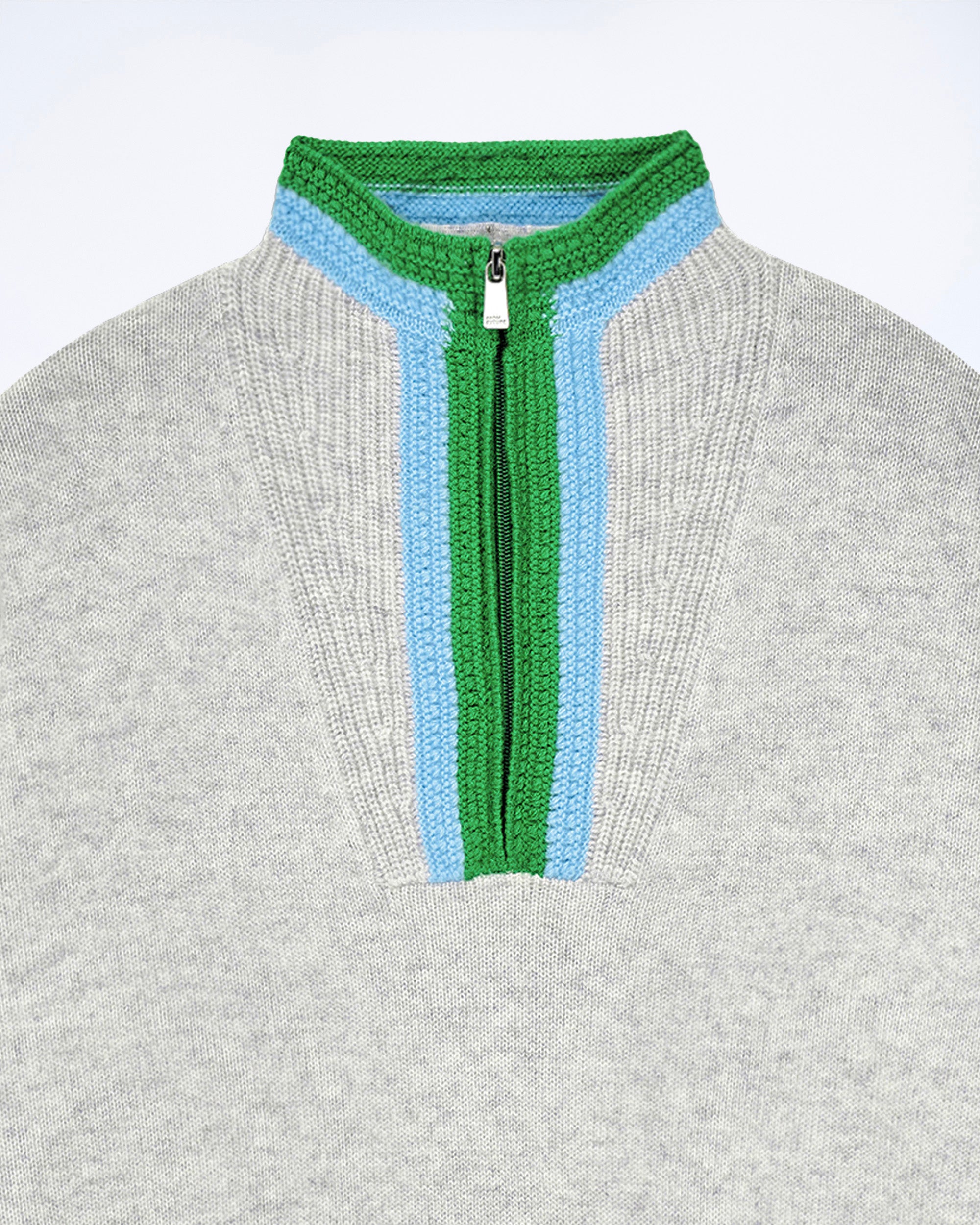Pull à col camionneur en cachemire - Gris Chiné Clair
