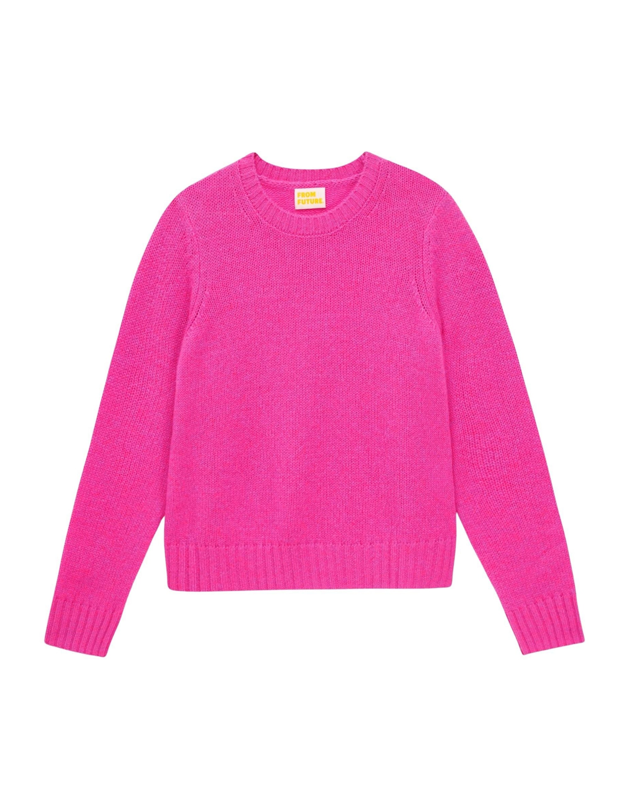 Pull à col rond en cachemire - Fuschia Pink